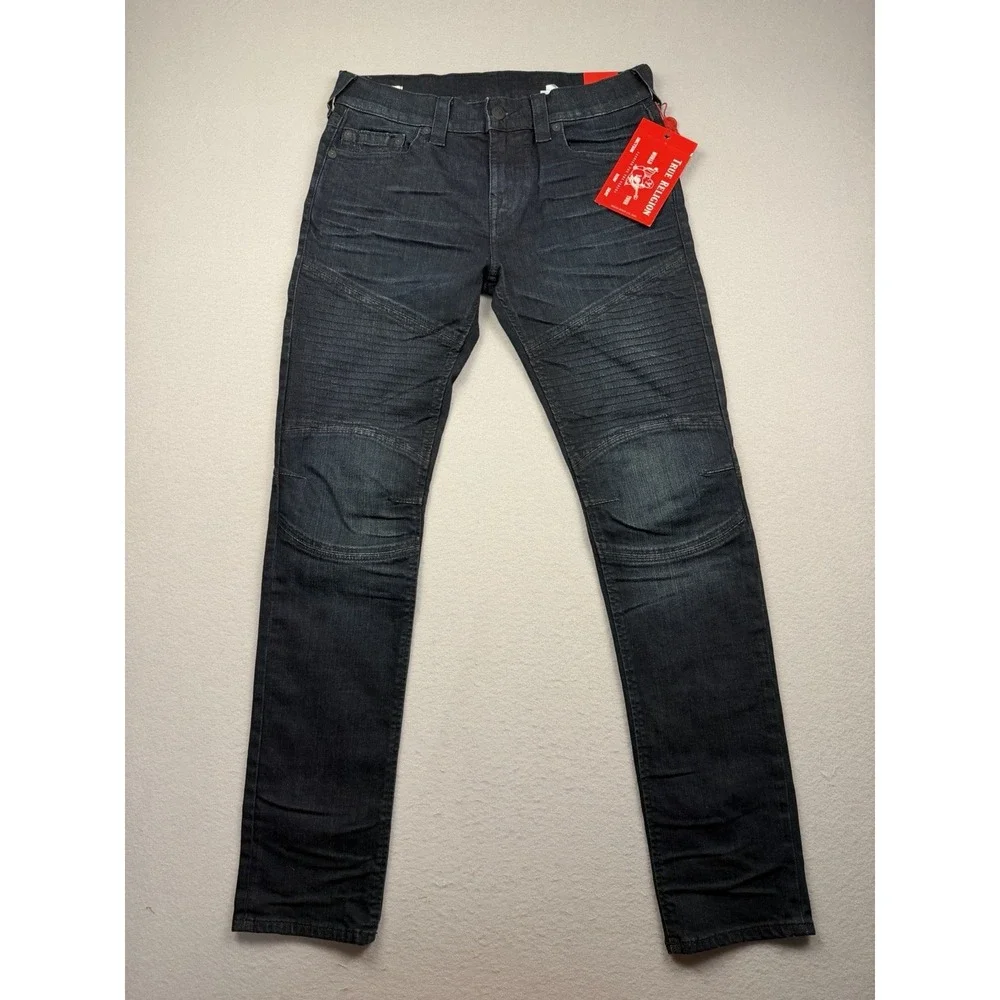TRUE RELIGION ROCCO BIKER(MOTO) Jeans New WT Size 32